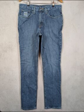 Cinch Silver Label Jeans Mens Size 33x38 Medium Wash Straight Leg